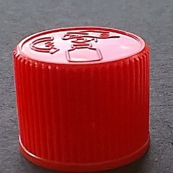 Screw cap PP, ø 18, various colors, childproof CRC, with PE liner 0,8 mm, with safegard